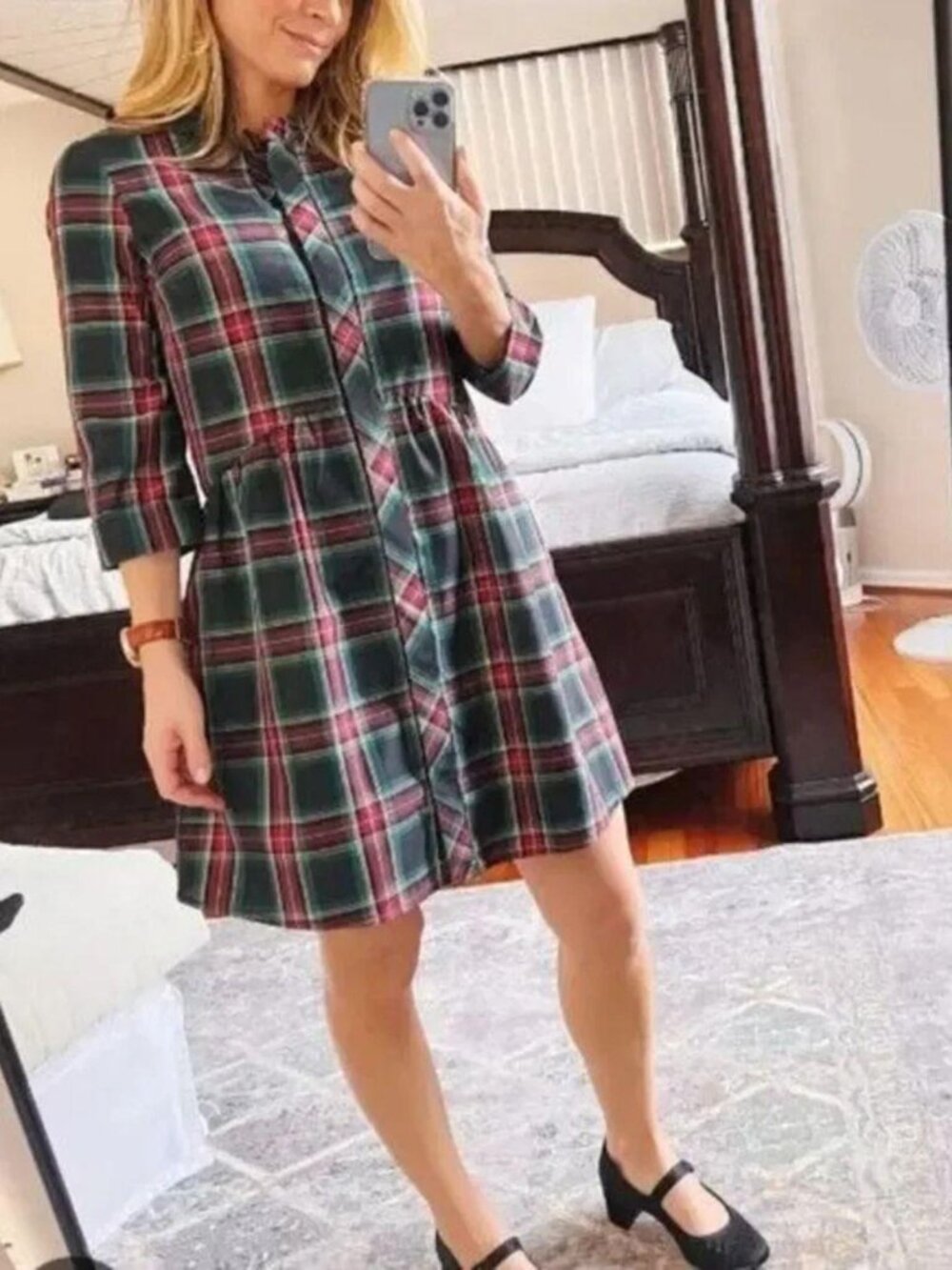 Tuckernuck Royal Shirt Plaid NWOT Extra Small Half Sleeve Pockets HOLIDAY